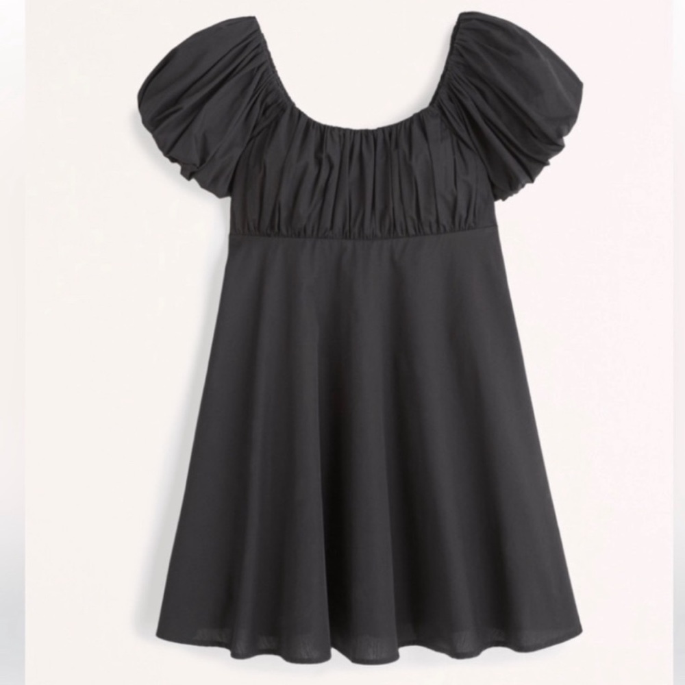 Abercrombie Ruched Plus Sleeve Mini Dress